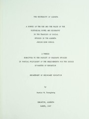Cover of A survey of the use and the value of the historical novel and biography in the teaching of social studies in the Alberta junior high school by Austin W. Youngberg