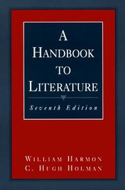 Cover of A handbook to literature by William Harmon