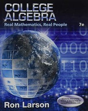 Cover of College Algebra by Ron Larson