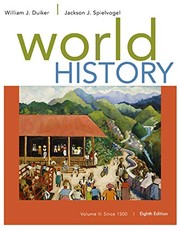 Cover of World History, Volume II by William J. Duiker