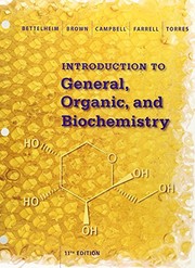 Front cover of Introduction to General, Organic and Biochemistry by Frederick A. Bettelheim