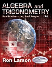 Cover of Algebra and Trigonometry by Ron Larson