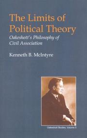 Front cover of The limits of political theory by Kenneth B. McIntyre
