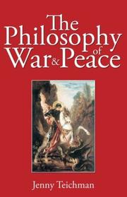 Front cover of PHILOSOPHY OF WAR AND PEACE by JENNY TEICHMAN