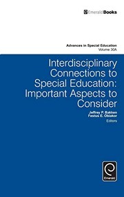 Cover of Interdisciplinary Connections to Special Education by Festus E. Obiakor