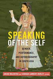 Cover of Speaking of the Self by Anshu Malhotra