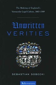 Cover of Unwritten Verities by Sebastian Sobecki