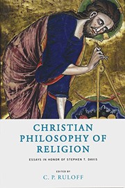 Front cover of Christian Philosophy of Religion by Unknown