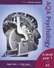 Front cover of Crown House AQA Psychology by Rob Lewis