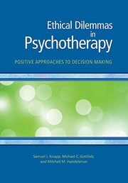 Front cover of Ethical Dilemmas in Psychotherapy by Dr. Samuel J. Knapp EdD  ABPP