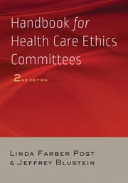 Front cover of Handbook for health care ethics committees by Linda Farber Post