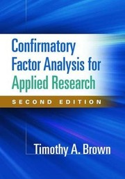 Cover of Confirmatory Factor Analysis for Applied Research, Second Edition by Timothy A. Brown