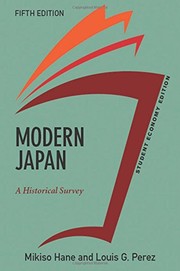 Front cover of Modern Japan, Student Economy Edition by Mikiso Hane