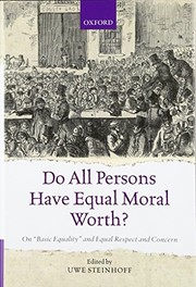 Cover of Do All Persons Have Equal Moral Worth? by Uwe Steinhoff