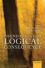 Cover of Foundations of Logical Consequence by Unknown