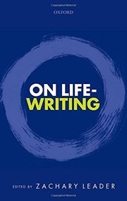 Cover of On Life-Writing by Zachary Leader
