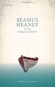 Front cover of Seamus Heaney and the Adequacy of Poetry by John Dennison