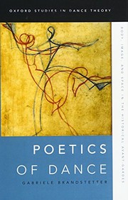 Front cover of Poetics of Dance by Gabriele Brandstetter