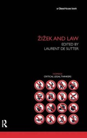 Cover of Zizek and Law by Laurent de Sutter