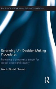 Front cover of Reforming UN Decision-Making Procedures by Martin Daniel Niemetz