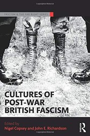 Cover of Cultures of Post-War British Fascism by Nigel Copsey