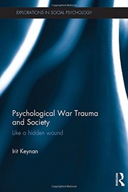 Front cover of Psychological War Trauma and Society by Irit Keynan