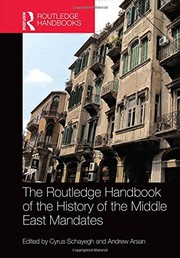 Front cover of The Routledge Handbook of the History of the Middle East Mandates by Andrew Arsan