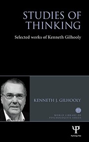 Front cover of Studies of Thinking by Kenneth J. Gilhooly