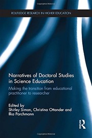 Front cover of Narratives of Doctoral Studies in Science Education by Shirley Simon