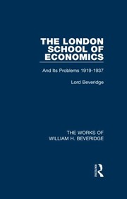 Front cover of The London School of Economics by William H. Beveridge