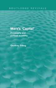 Cover of Marx's 'Capital' by Geoffrey Pilling