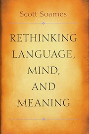 Cover of Rethinking Language, Mind, and Meaning by Scott Soames