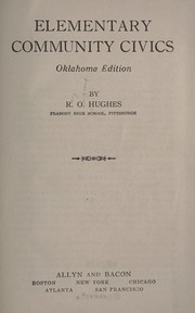 Cover of Elementary community civics by R. O. Hughes