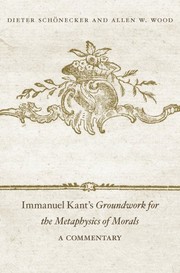 Cover of Immanuel Kant's <i>Groundwork for the Metaphysics of Morals</i> by Dieter Schönecker