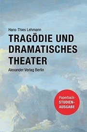 Front cover of Tragödie und Dramatisches Theater by Hans-Thies Lehmann