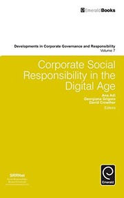 Front cover of Corporate Social Responsibility in the Digital Age by Ana Adi