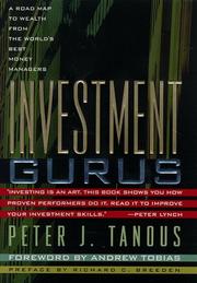 Cover of Investment Gurus by Peter J. Tanous