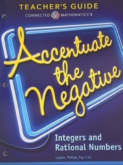 Front cover of Connected Mathematics 3, Teacher's Guide, Accentuate the Negative by Glenda Lappan