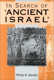 Cover of In Search of 'Ancient Israel' by Philip R. Davies
