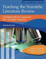 Front cover of Teaching the Scientific Literature Review by Randell K. Schmidt