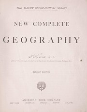 Cover of New complete geography by Matthew Fontaine Maury