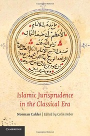 Front cover of Islamic jurisprudence in the classical era by Norman Calder