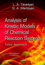 Front cover of Analysis of Kinetic Models of Chemical Reaction Systems by L. A. Tavadyan
