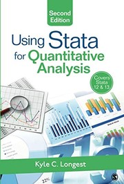 Cover of Using Stata for quantitative analysis by Kyle C. Longest