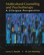Front cover of Multicultural counseling and psychotherapy by Leroy G. Baruth