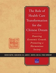 Front cover of The Role of Health Care Transformation for the Chinese Dream by Soeren Mattke