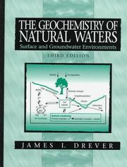 Front cover of The geochemistry of natural waters by James I. Drever