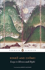 Cover of Essays in Idleness and Hojoki by Kenko