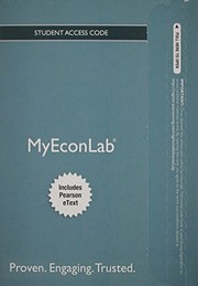 Front cover of New MyEconLab with Pearson eText--Access  Card-- for Economics by R. Glenn Hubbard