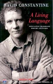 Cover of A Living Language by David Constantine